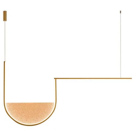 Κρεμαστό Φωτιστικό LED 35W 3412Lm Χρυσό Ματ Dimmable
