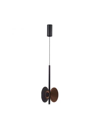 Zambelis Lights Κρεμαστό Φωτιστικό LED 3x2W 3000K 115Lm Καφέ-Γκρι