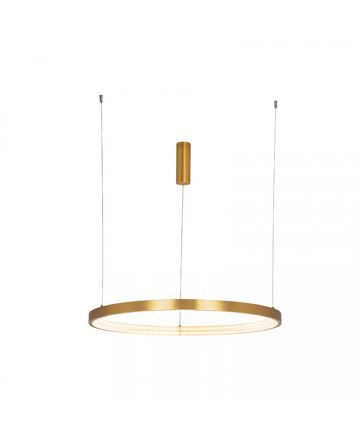 Κρεμαστό Φωτιστικό Ø80 LED 53W 3000K - Triac Dimmable - Χρυσό Ματ
