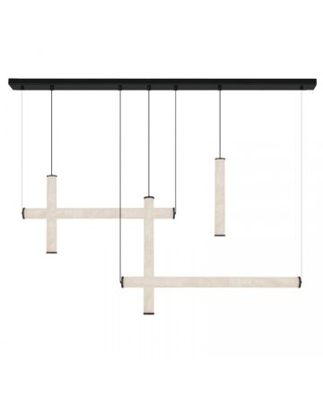 Κρεμαστό Φωτιστικό LED 93W 6740lm 3000K - Dimmable - Μαύρο Μέταλλο