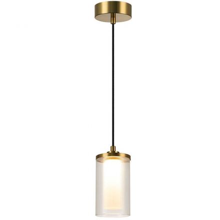 Κρεμαστό Φωτιστικό LED 9W 3000K 846Lm Cri90 Χρυσό Ματ