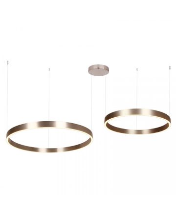 Zambelis Lights Κρεμαστό Φωτιστικό Up-Down LED 118W 3000K TRIAC Καφέ