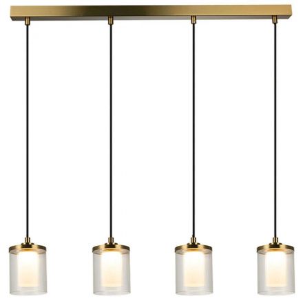 Zambelis Lights Κρεμαστό Πολύφωτο Φωτιστικό LED 29W 3000K 2880Lm Cri90 Χρυσό Ματ