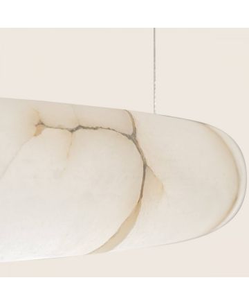Κυκλικό Κρεμαστό Φωτιστικό LED 45W 3000K - Αλάβαστρο