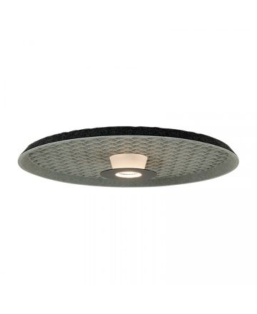 Zambelis Lights Πλαφονιέρα LED 13W Με Ηχοαπορροφητικό Πάνελ Γκρι-Μαύρο
