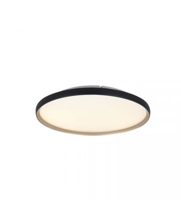 Zambelis Lights Πλαφονιέρα LED 20W CCT TRIAC Μαύρο-Χρυσό Αλουμίνιο