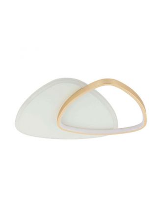 Zambelis Lights Πλαφονιέρα LED 36W 3000K 2125Lm Χρυσό/Λευκό Ματ