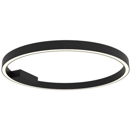 Zambelis Lights Πλαφονιέρα LED 37W 3000K 2034Lm Dimmable Μαύρο Ματ