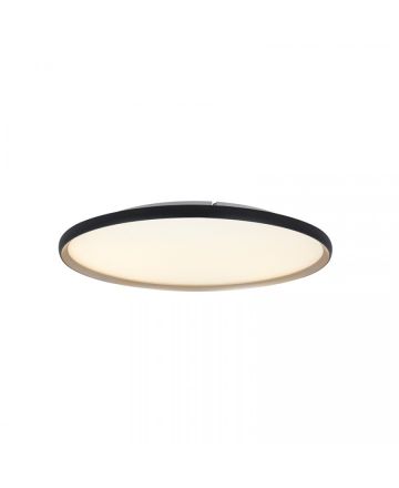 Zambelis Lights Πλαφονιέρα LED 42W CCT TRIAC Μαύρο-Χρυσό Αλουμίνιο