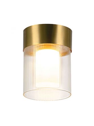 Zambelis Lights Πλαφονιέρα LED 9W 3000K 846Lm Dimmable Χρυσό Ματ