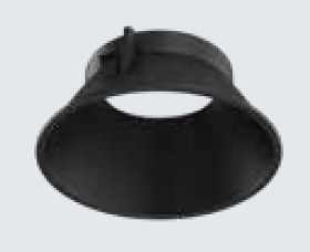 Zambelis Lights Reflector Για LED Spot S126/S128 Μαύρο Ματ