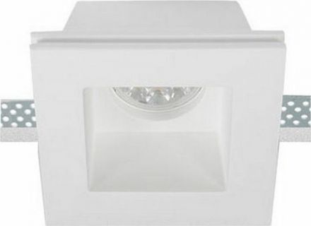Zambelis Lights Χωνευτό Σποτ GU10 Γύψινο Λευκό S025