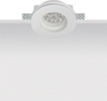 Zambelis Lights Χωνευτό Σποτ GU10 Γύψινο Λευκό S027