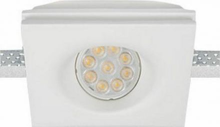 Zambelis Lights Χωνευτό Σποτ GU10 Γύψινο Λευκό S030
