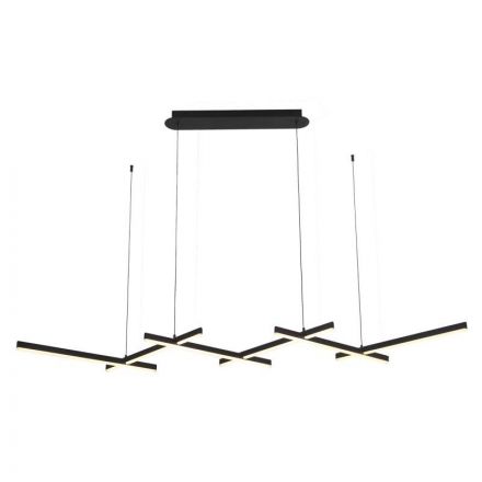 Zambelis Lights Φωτιστικό Οροφής Ράγα Led Μαύρο 1948